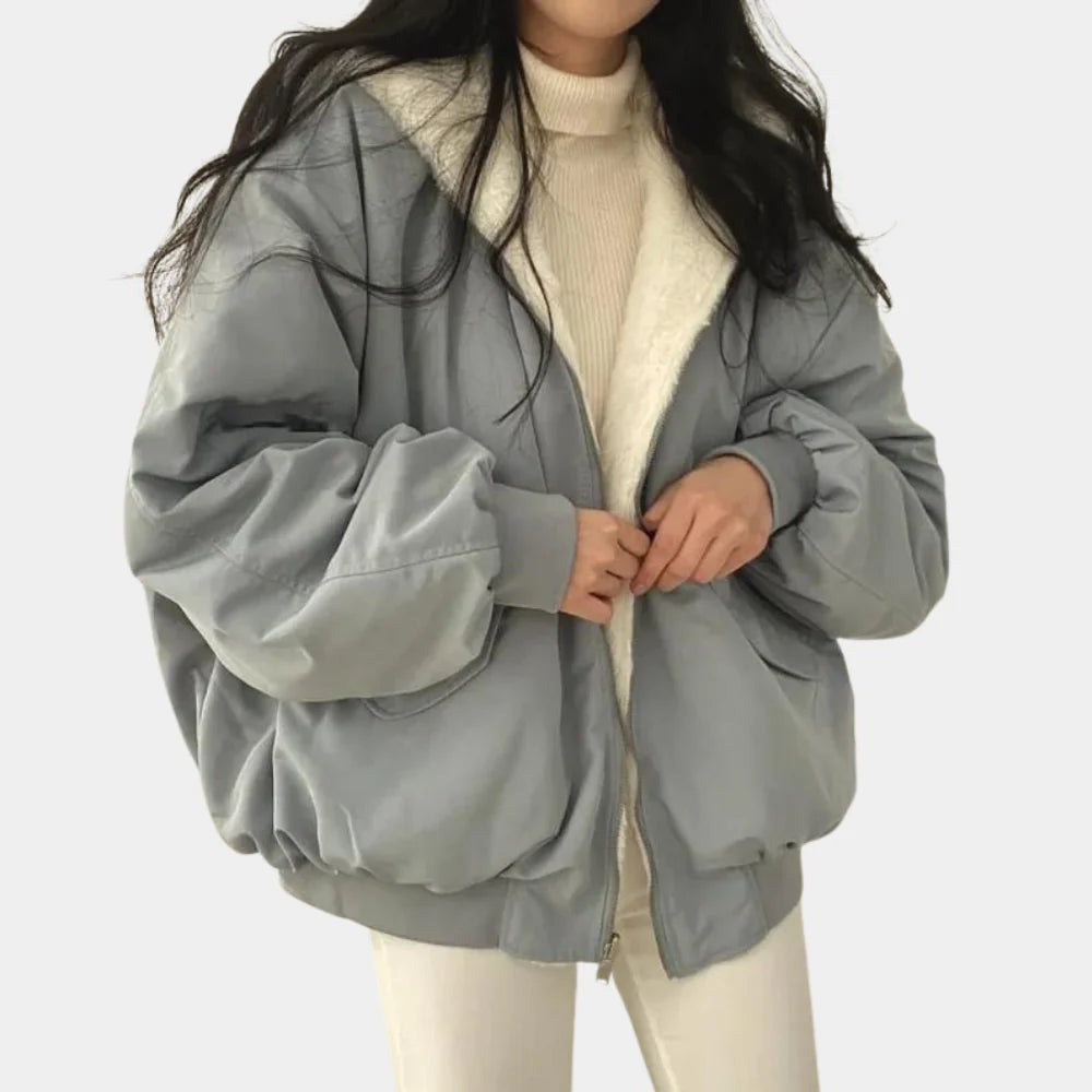 Abrigo de invierno 2 en 1 para mujer con capucha: calidez y estilo versátiles para el frío