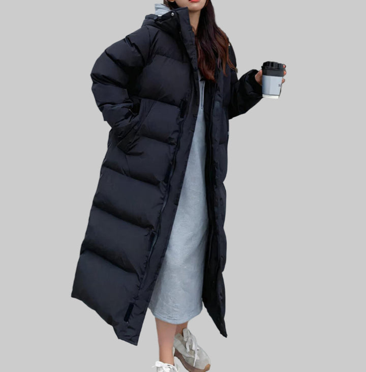Parka Larga Resistente al Agua y al Viento para Mujeres