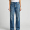 Jeans de Cintura Alta de Pierna Ancha para Mujeres