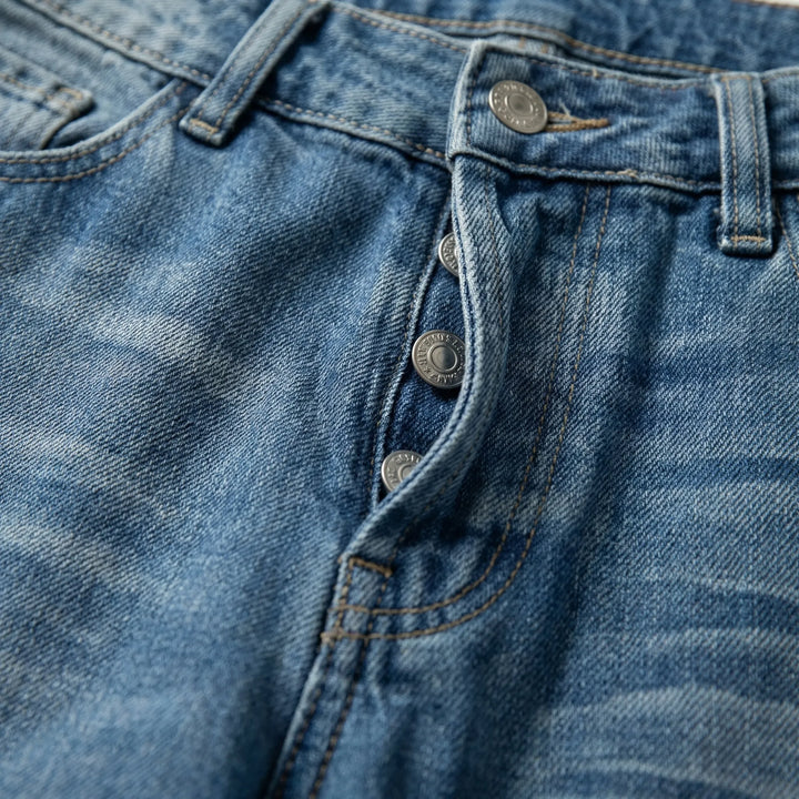Wydara - Jeans de mujer de talle alto y pierna ancha