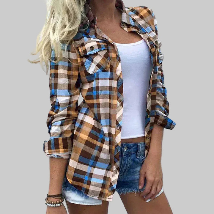Blusa de Mujer con Diseño de Cuadro Timeless