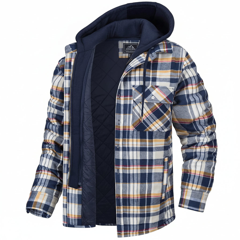 Chaqueta con Capucha de Media Temporada para Hombres