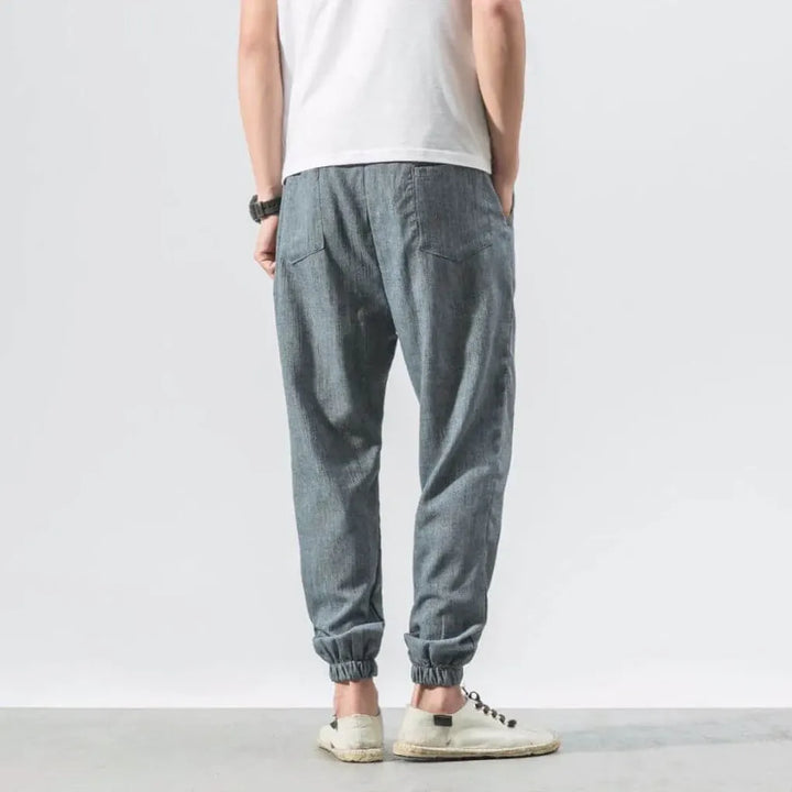 Pantalones Cómodos de Algodón y Lino – Ligeros para Uso Diario