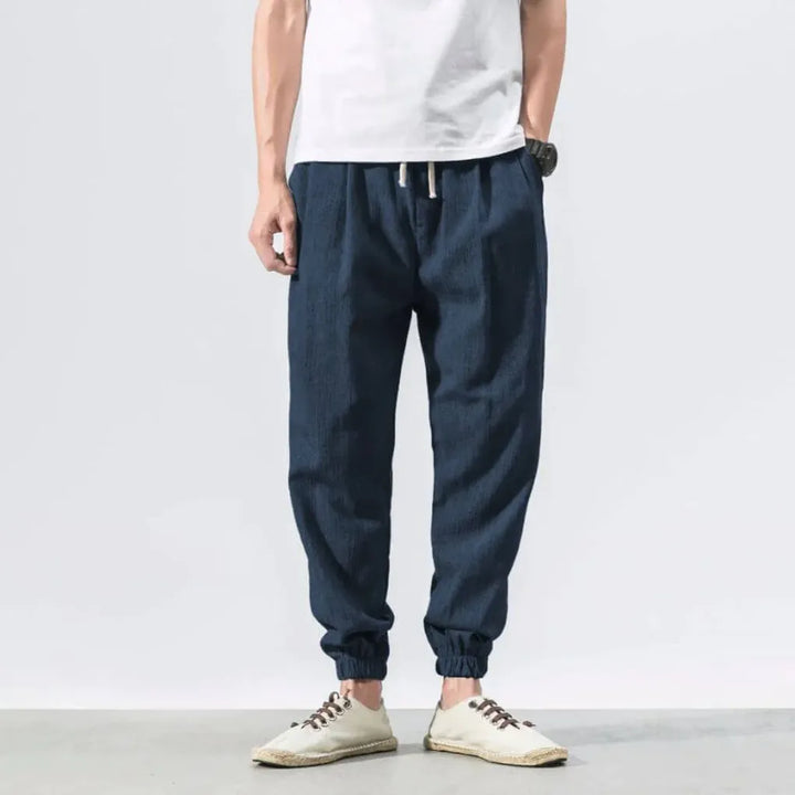Pantalones Cómodos de Algodón y Lino – Ligeros para Uso Diario