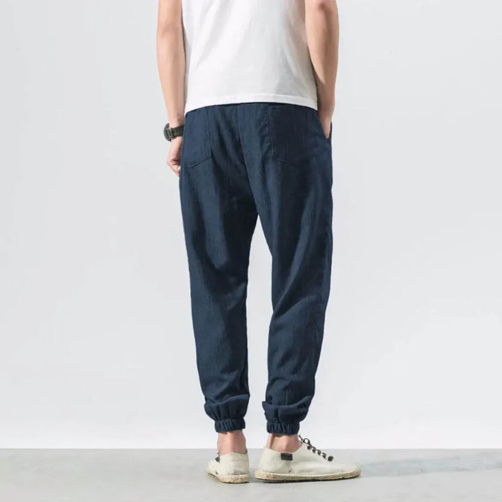 Pantalones Cómodos de Algodón y Lino – Ligeros para Uso Diario
