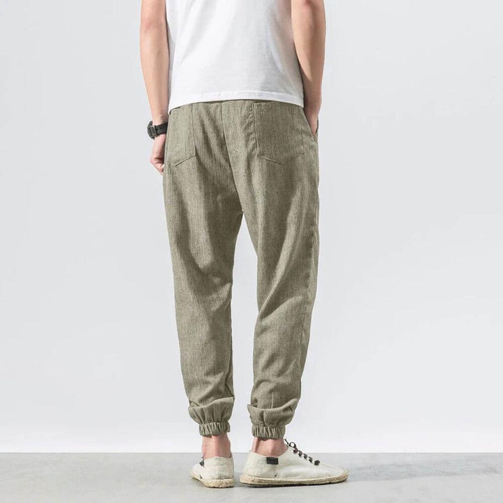 Pantalones Cómodos de Algodón y Lino – Ligeros para Uso Diario