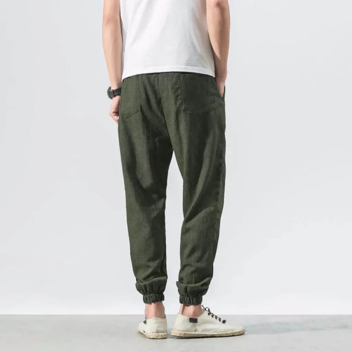 Pantalones Cómodos de Algodón y Lino – Ligeros para Uso Diario