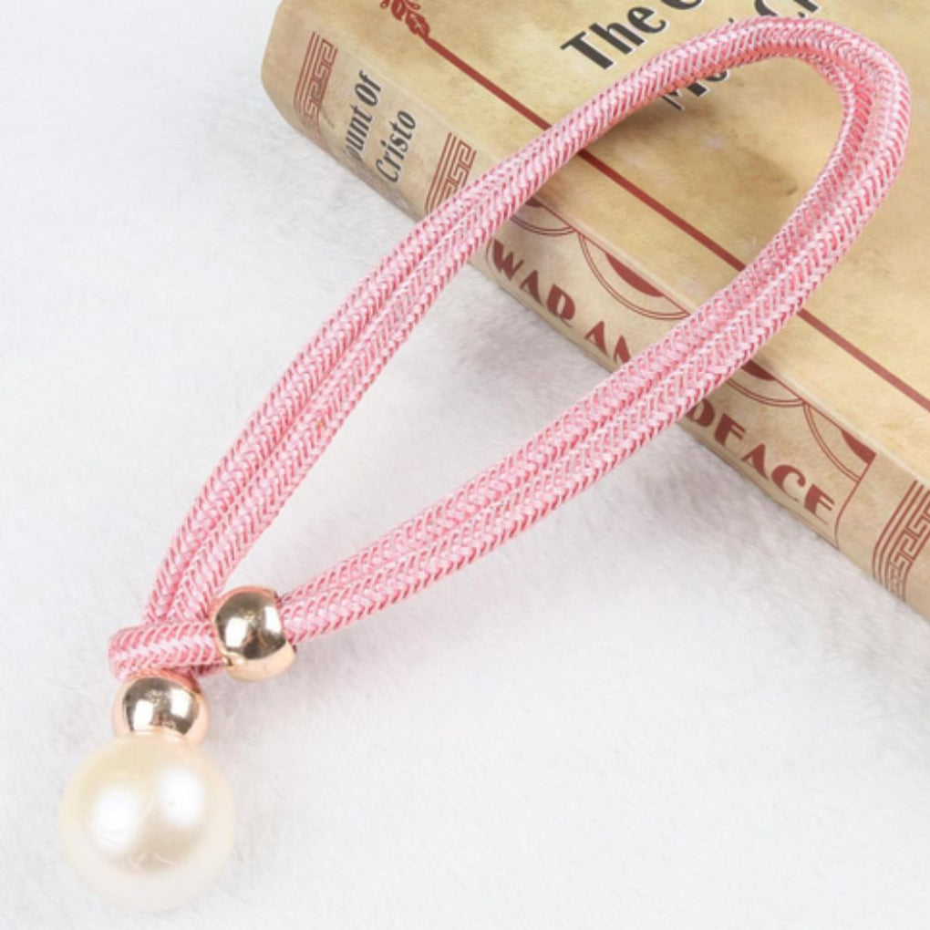 Conjunto de 2 Piezas Elegante y Brillante Tirador de Cortina de Perlas