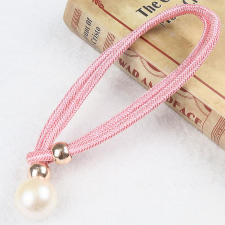 Conjunto de 2 Piezas Elegante y Brillante Tirador de Cortina de Perlas