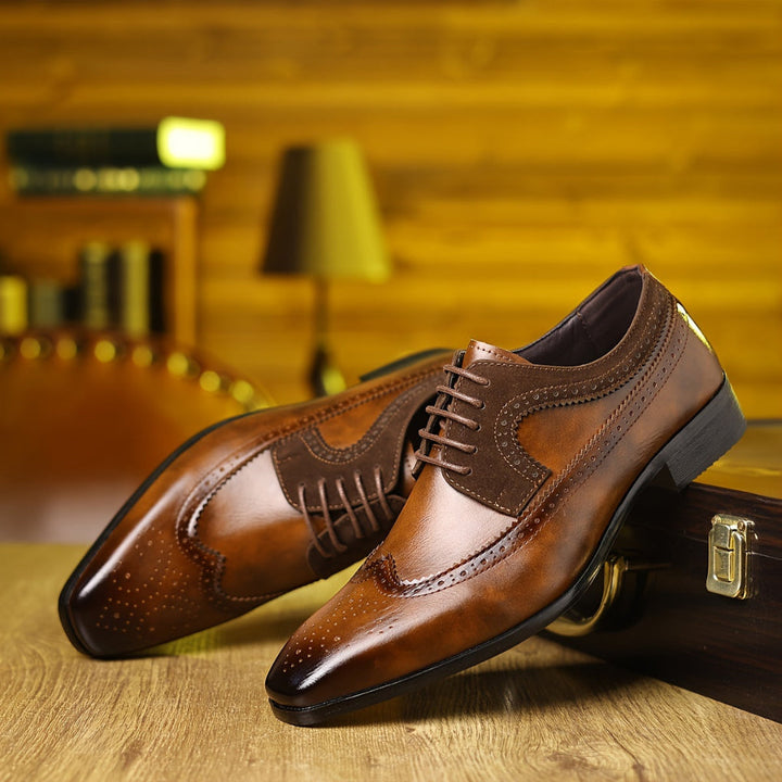 Zapatos de Vestir de Cuero Elegantes para Hombres