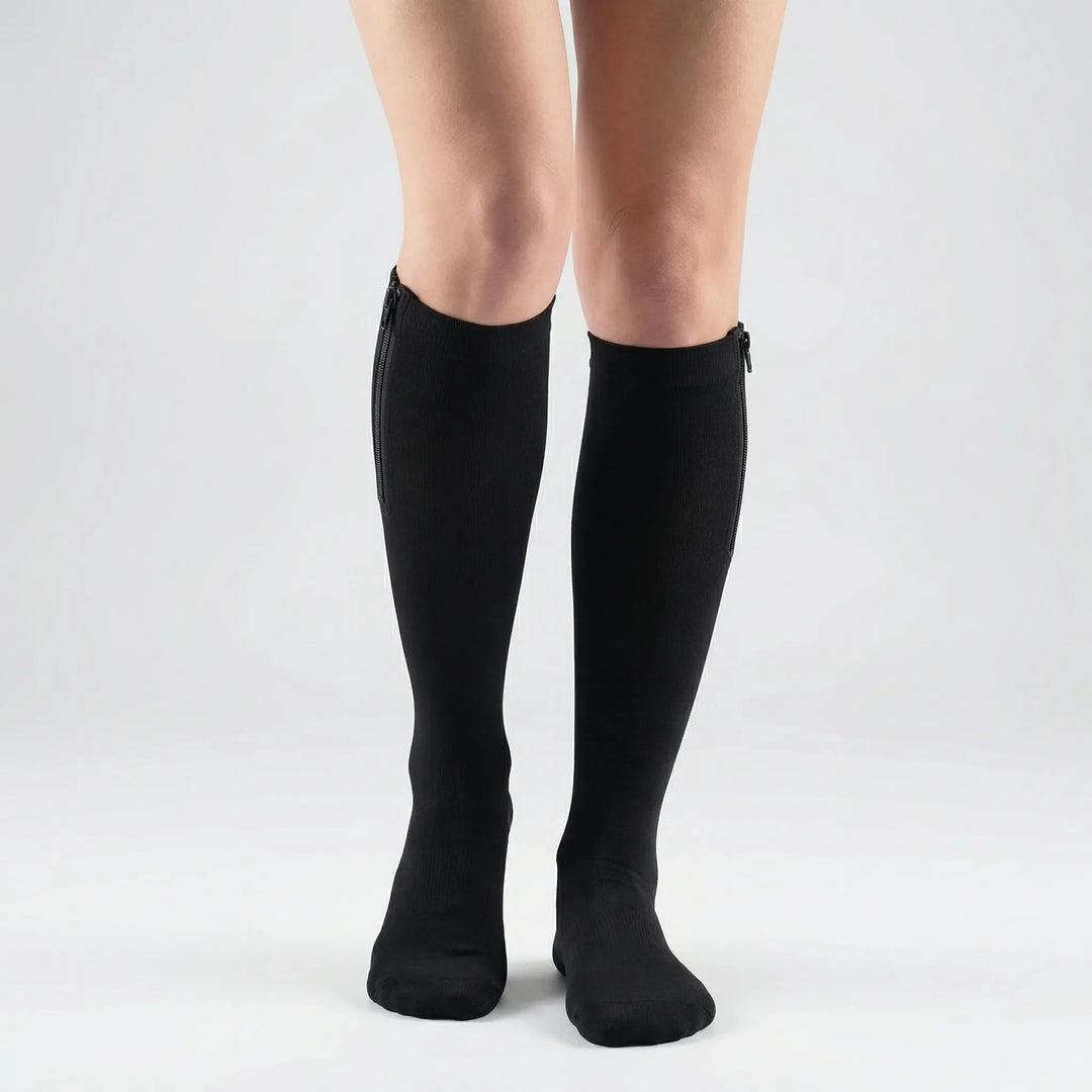 Zipplex - Medias hasta la rodilla de compresión gradual