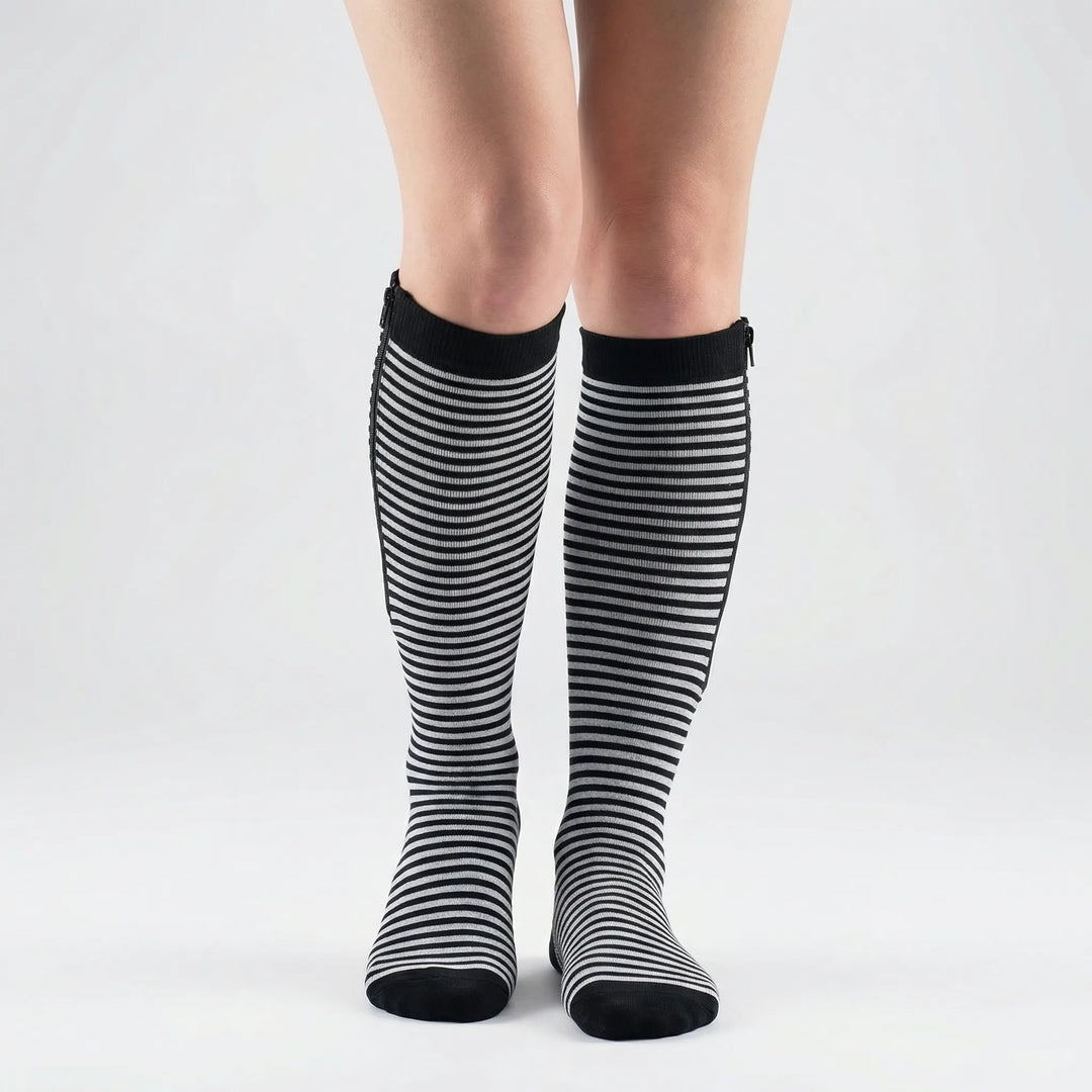 Zipplex - Medias hasta la rodilla de compresión gradual