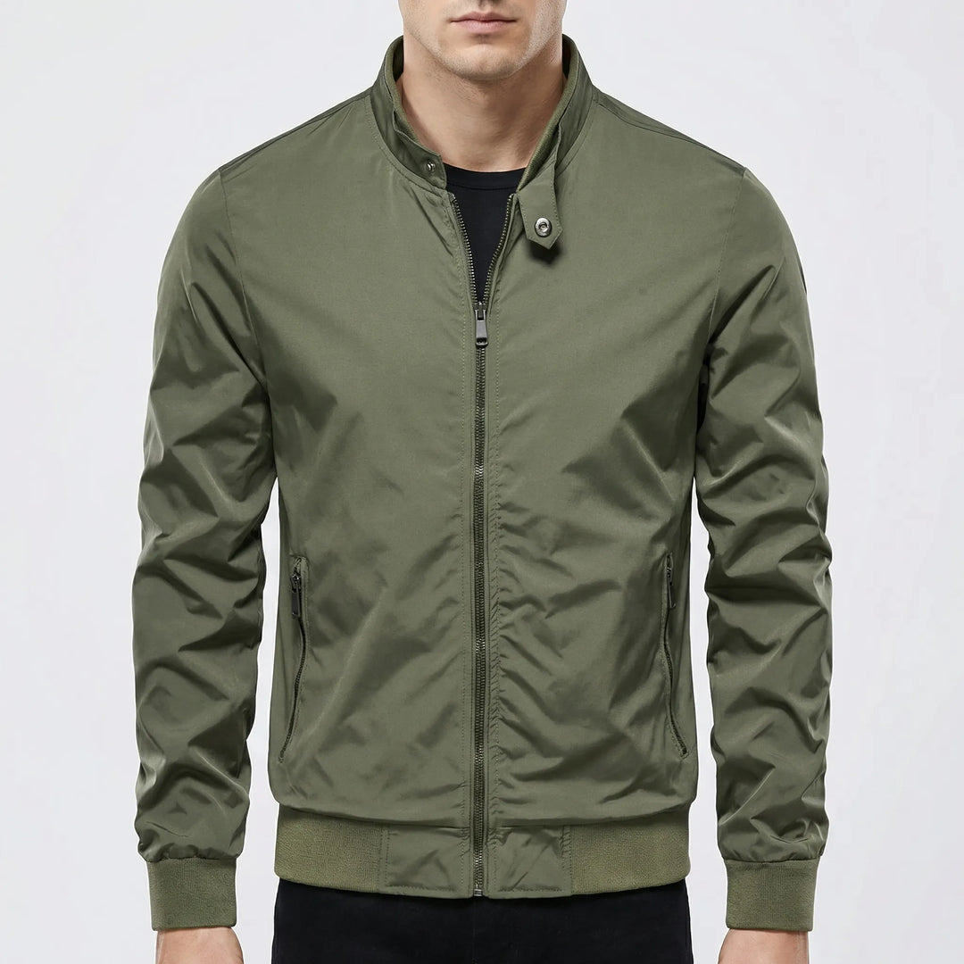 Zorvex - Chaqueta deportiva estilo bomber con cremallera