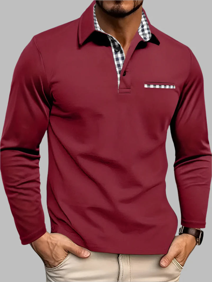 Polo Clásico de Manga Larga de Verano para Hombres