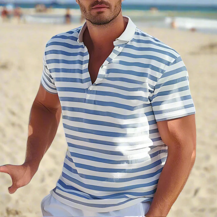 Camisa Polo Rayas Retro para Hombre