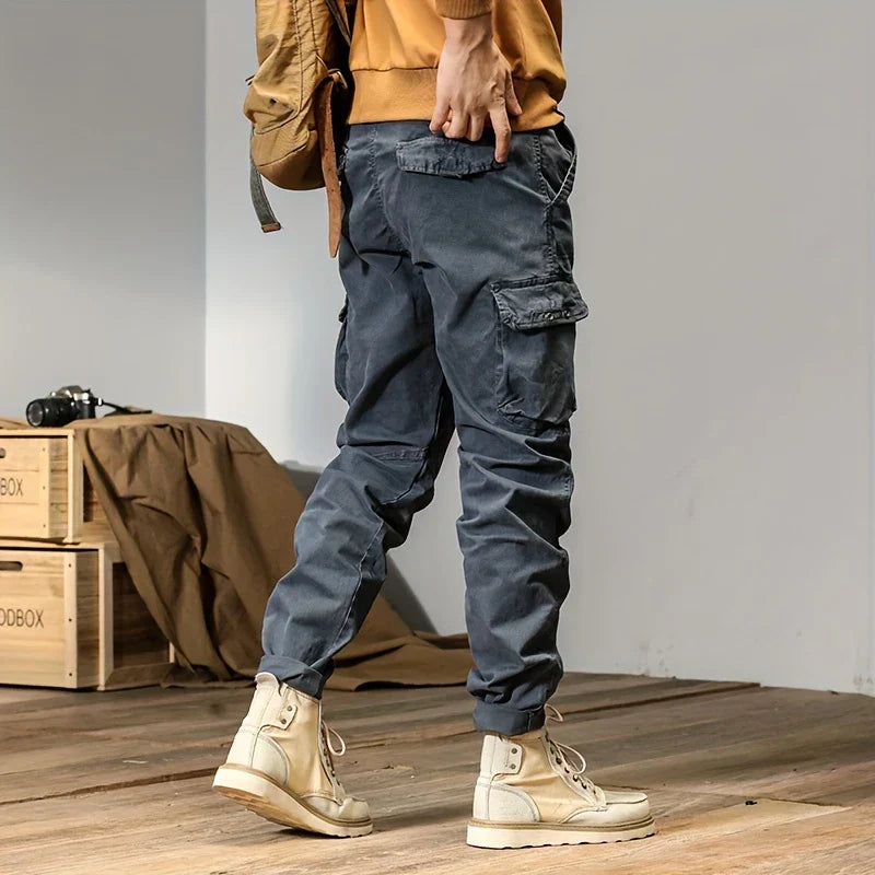 Pantalones de chándal tipo cargo elegantes para hombre