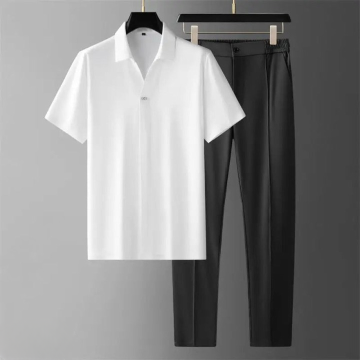 Grayson: conjunto de dos piezas (polo y pantalones) para hombre