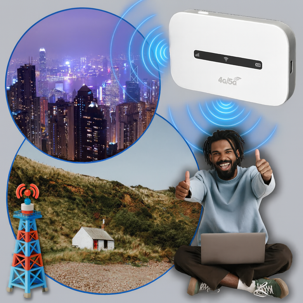 Enrutador Wi-Fi Portátil – Acceso a Internet en Movimiento