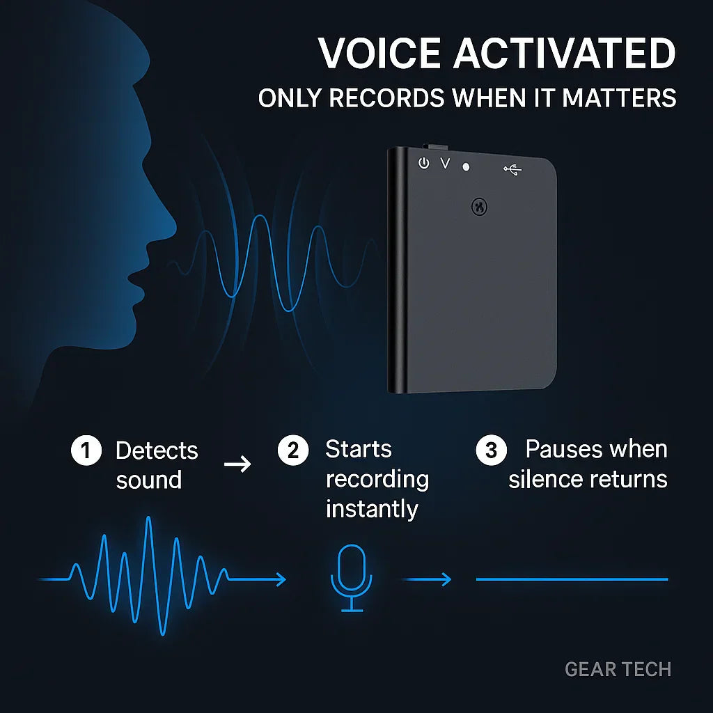 Grabadora de Voz Mini Activada por Voz