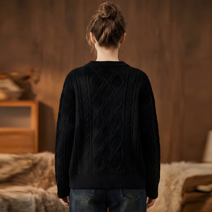 Sudadera Cuello Redondo Vintage de los 90 para Mujeres