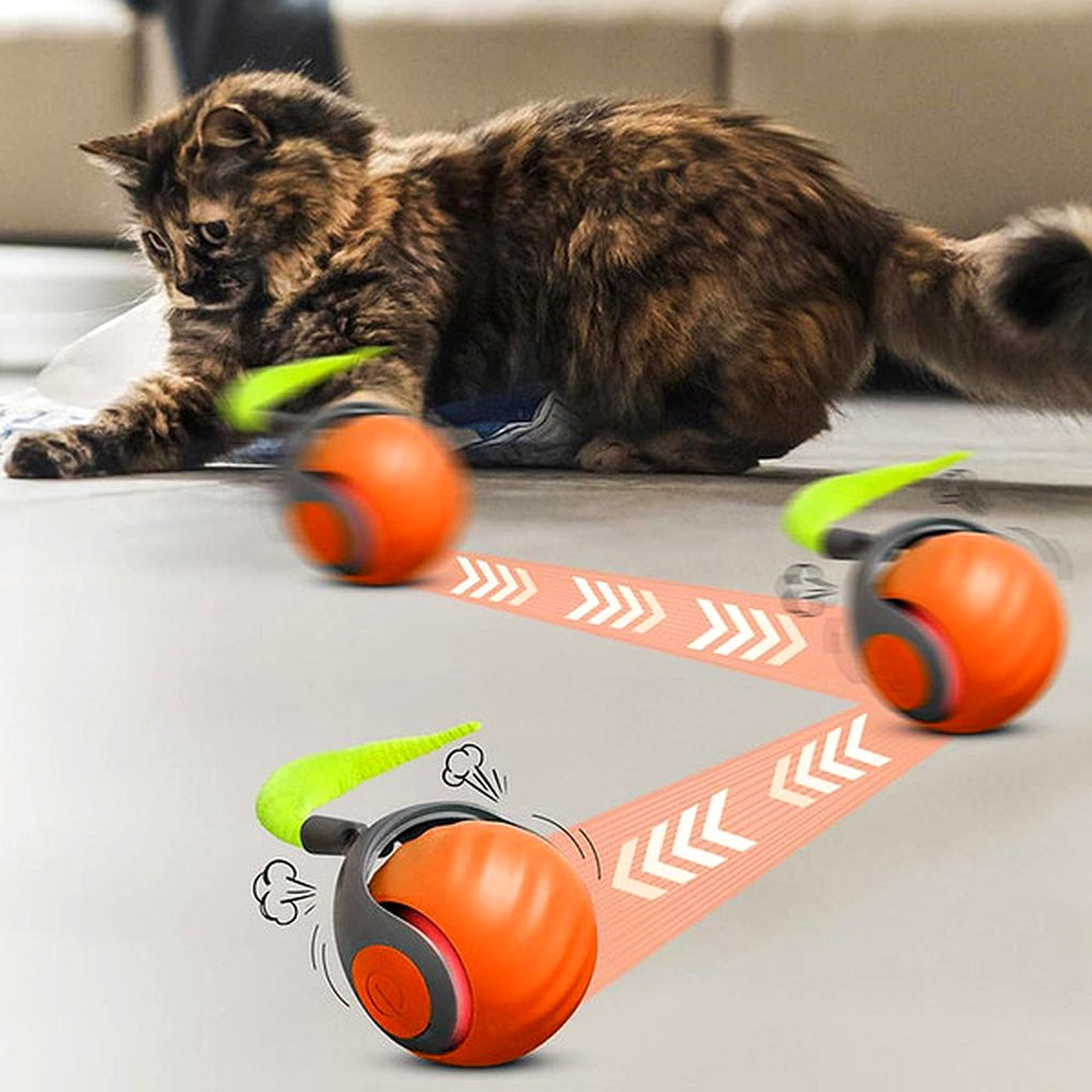 Juguete Interactivo para Gatos – Esfera Rodante Autónoma
