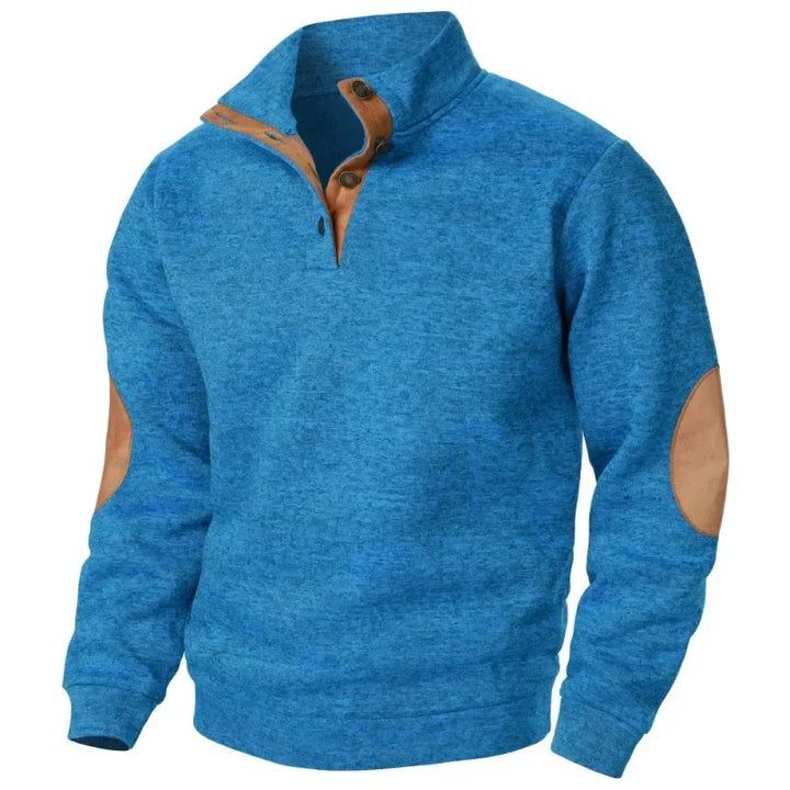 Sudadera de cuello en V para hombre, ideal para actividades al aire libre y estilo informal