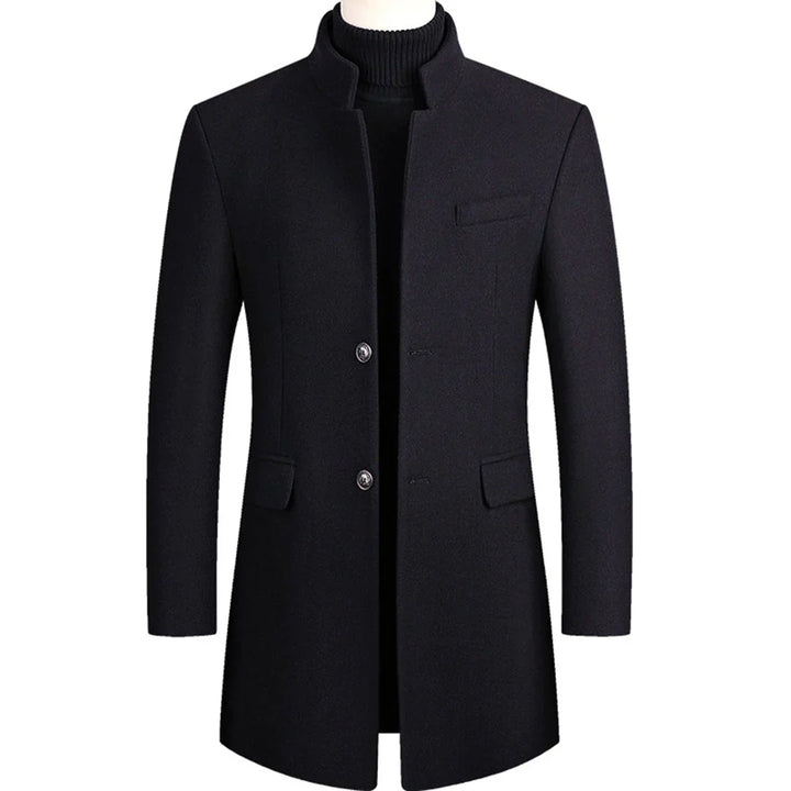 Abrigo Formal Largo para Hombres con Elegancia Atemporal