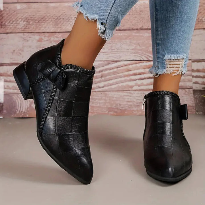 Botas de tacón bajo para mujeres