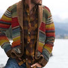 Cardigan a rayas para hombres – Punto relajado con estilo colorido