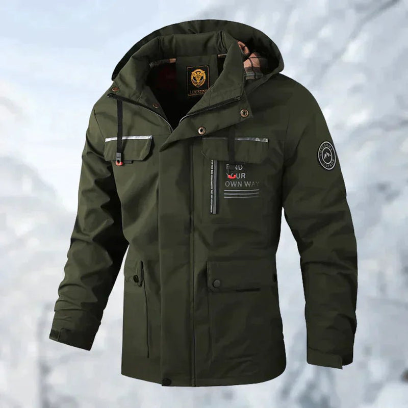 Cael – Chaqueta con capucha impermeable y cortavientos para hombre