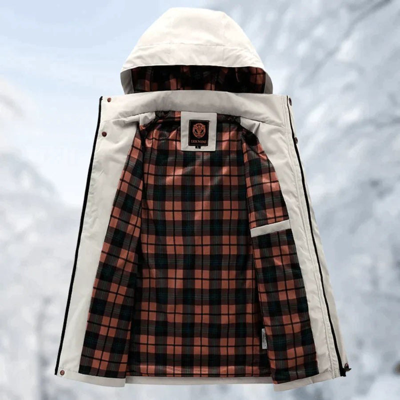 Cael – Chaqueta con capucha impermeable y cortavientos para hombre