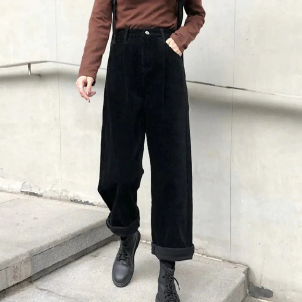 Pantalones de Corduroy para Mujeres – Textura Rica con Toque Casual