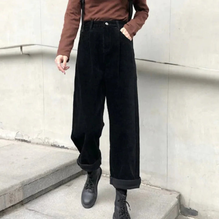 Pantalones de Corduroy para Mujeres – Textura Rica con Toque Casual
