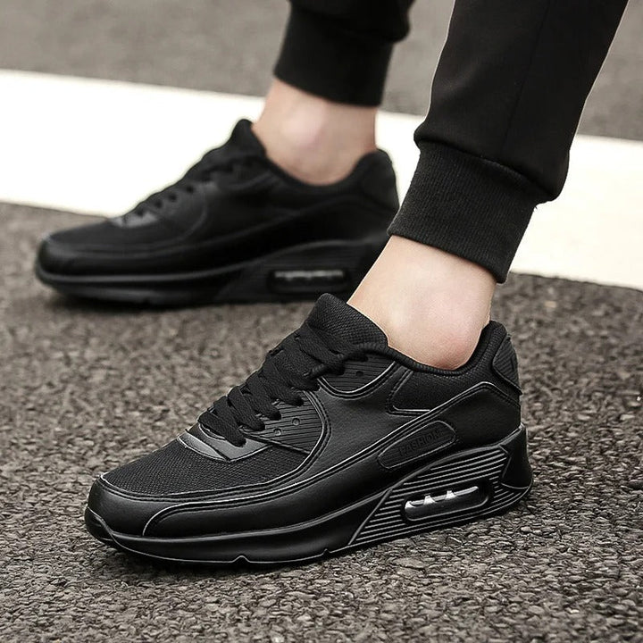 Zapatillas de Cuero Blanco con Suela Alta para Hombre | Estilo Urbano Elegante