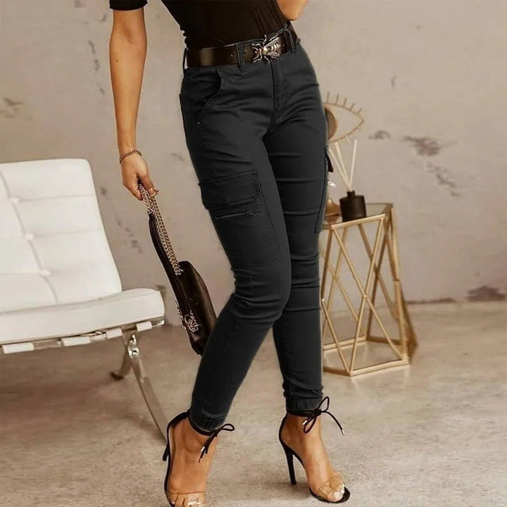 Pantalones de chándal de estilo cargo para mujer, vista completa