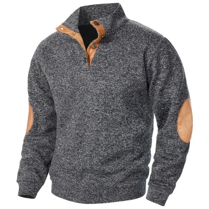 Sudadera de cuello en V para hombre, ideal para actividades al aire libre y estilo informal