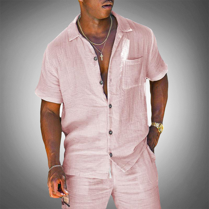 Conjunto de Hombre de Lino de Dos Piezas