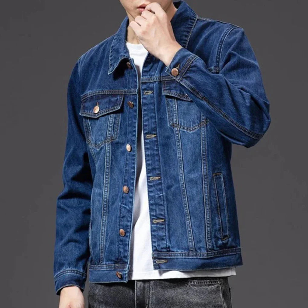 Chaqueta de Denim Clásica para Hombres