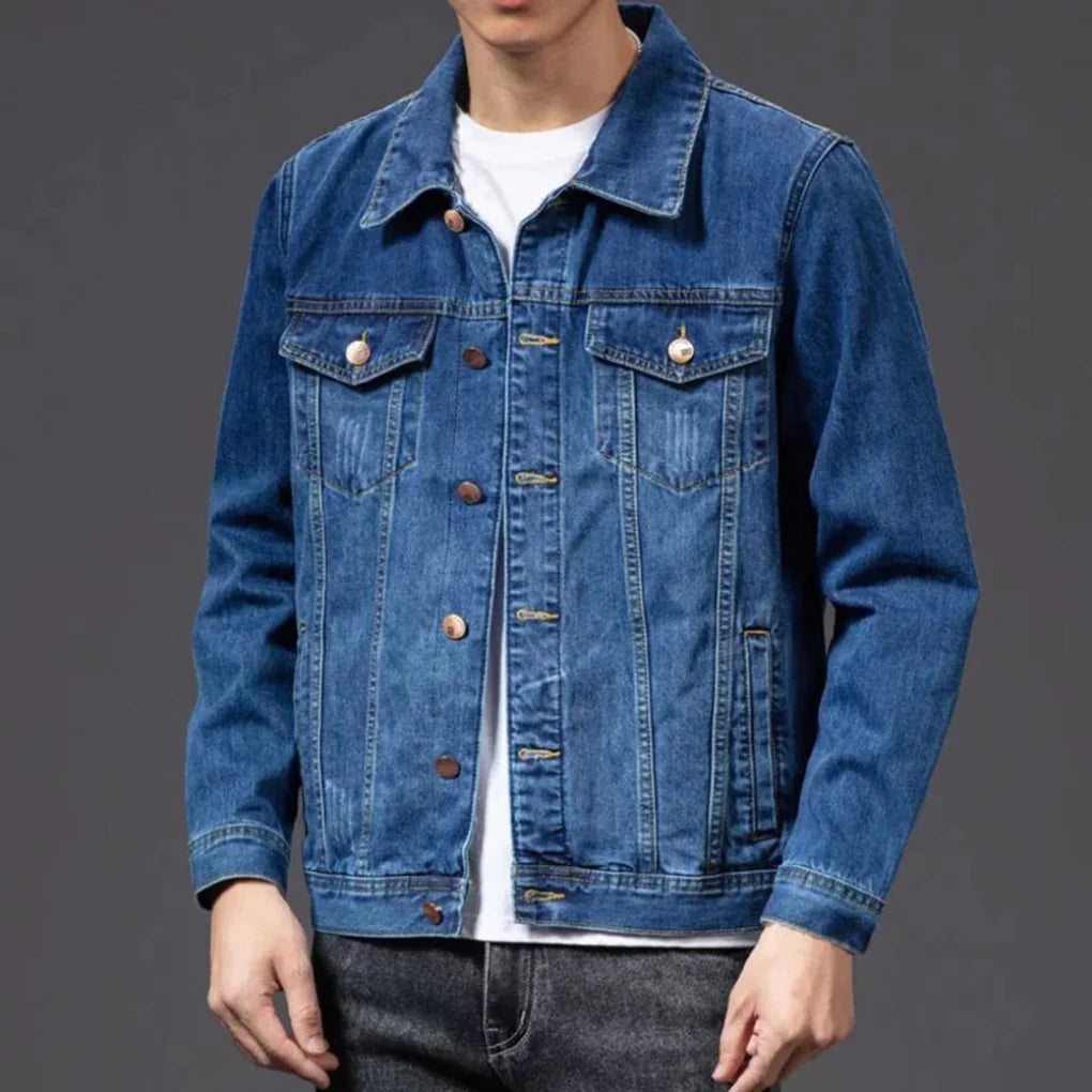 Chaqueta de Denim Clásica para Hombres