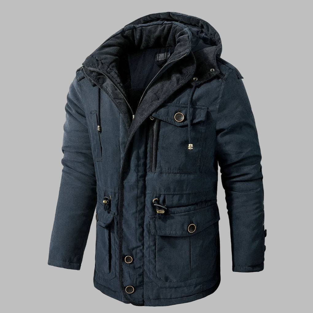 Chaqueta de Invierno Multi-Bolsillos para Hombres