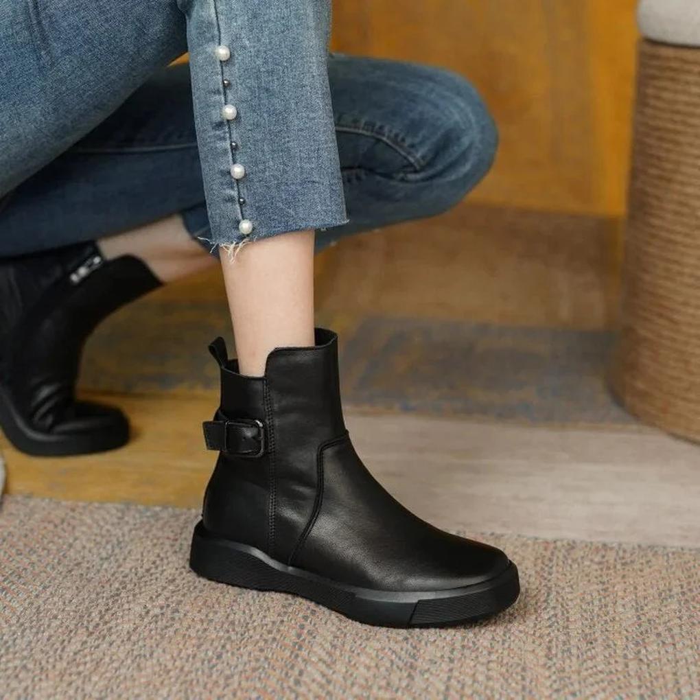 Botas de Tobillo Vintage – Estilo Retro con Toque Moderno