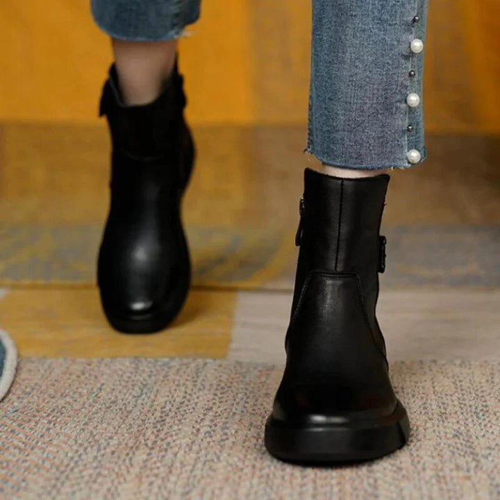 Botas de Tobillo Vintage – Estilo Retro con Toque Moderno