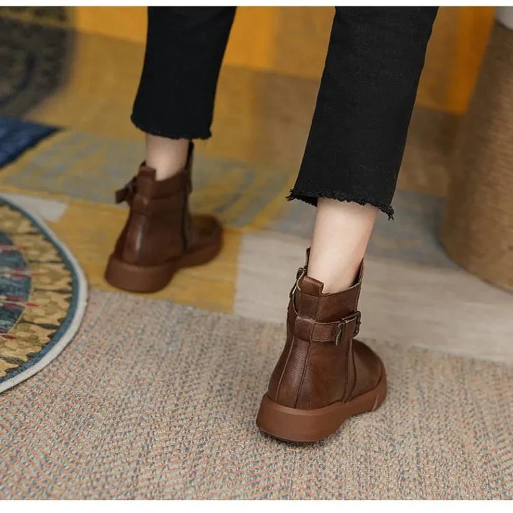 Botas de Tobillo Vintage – Estilo Retro con Toque Moderno