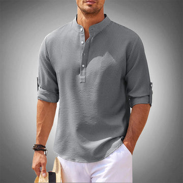 Maurice: elegante camisa de lino para el caballero moderno