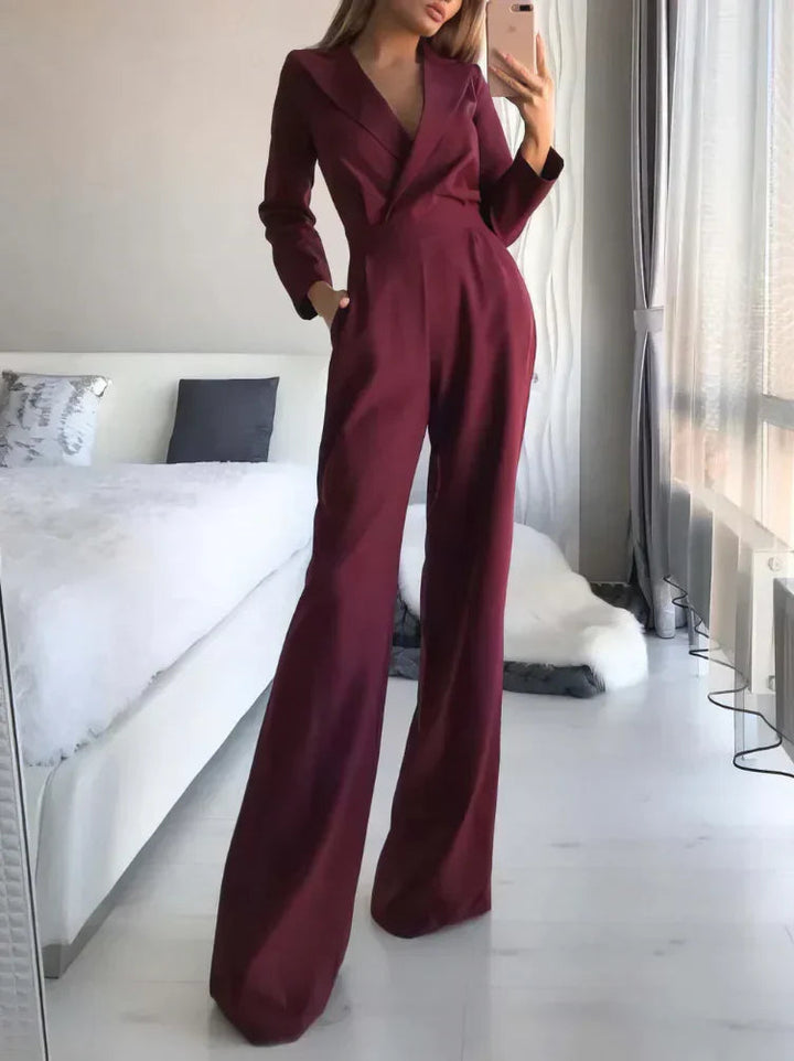 Elegante mono de manga larga para un look sofisticado