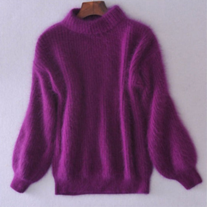 Suéter de Cuello Alto de Mohair