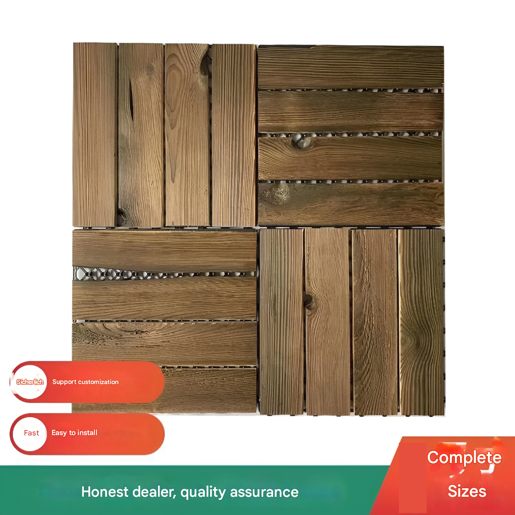 Losas de Madera Interconectadas para Interiores y Exteriores