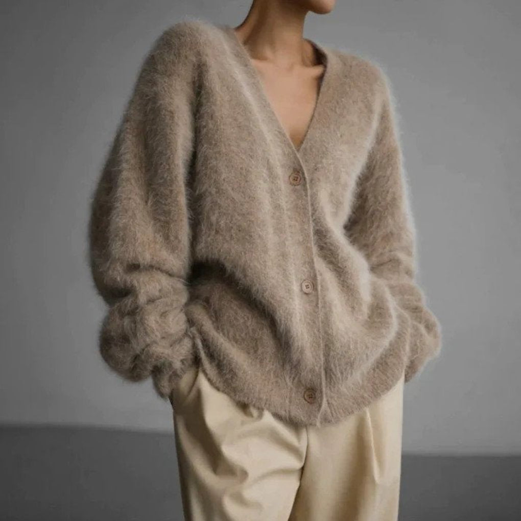 Cardigan de lana fina