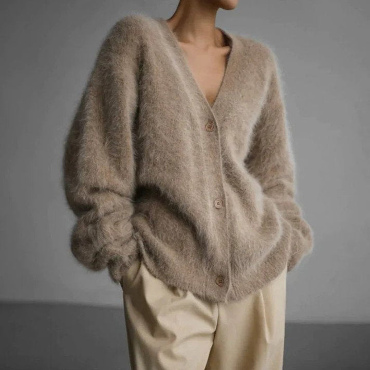 Cardigan de lana fina