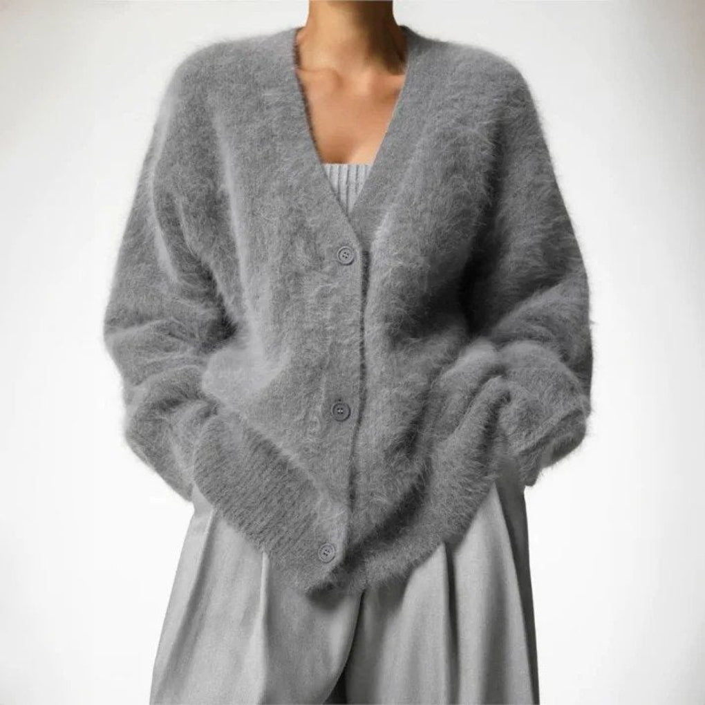 Cardigan de lana fina